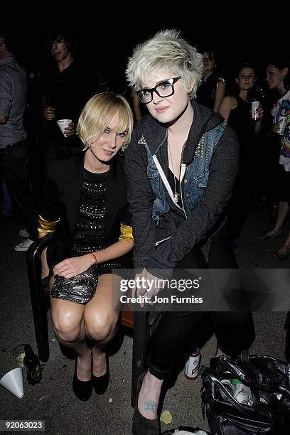 Kimberley Stewart and Kelly Osbourne attend the Nokia Skate Almighty Launch on August 5, 2009 in London, England.