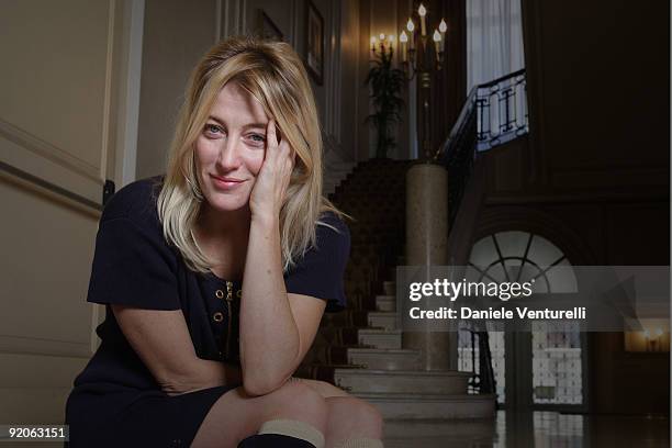 Actress Valeria Bruni Tedeschi attends a portrait session for the movie "Les Regrets" during the 4th Rome International Film Festival held at the...