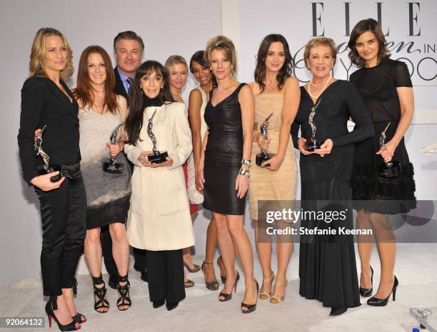 Actors Robin Wright Penn, Julianne Moore, Alec Baldwin, casting director Bonnie Timmerman, actress Renee Zellweger, Calvin Klein Spotlight Award...