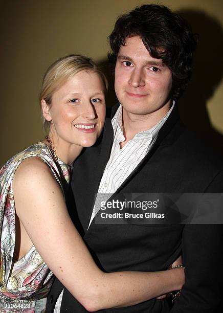Mamie Gummer and Benjamin Walker attend the after party for the off-broadway opening night of "Uncle Vanya" at Pangea on February 12, 2009 in New...