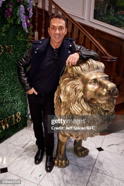 Bruno Tonioli attends the Aspinal of London Presentation during London Fashion Week February 2018 at Regent Street on February 19, 2018 in London,...