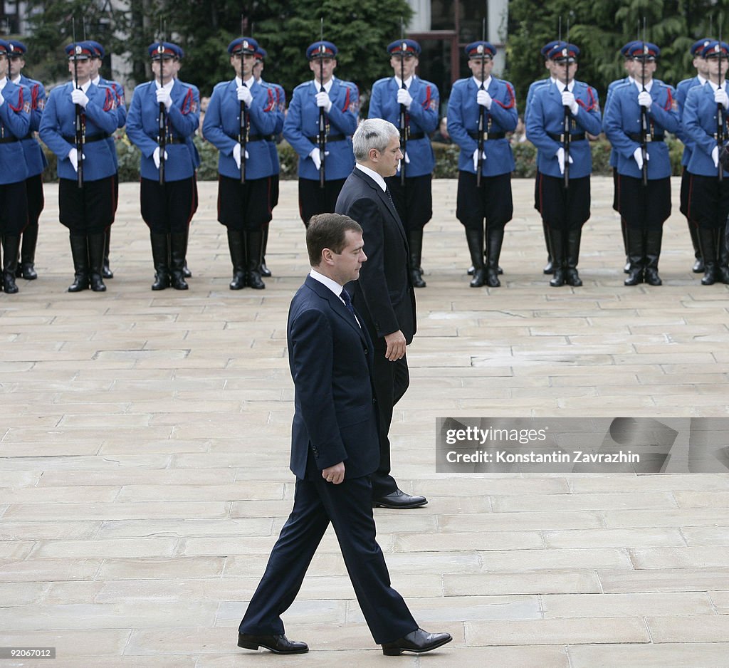 Russian President Medvedev visits Serbia