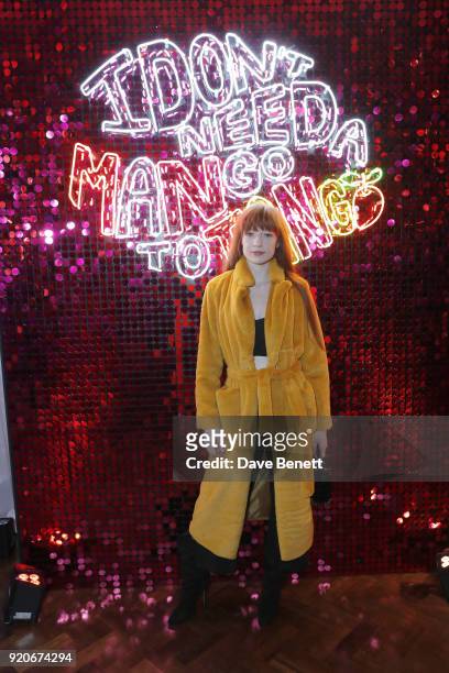 Nicola Roberts attends the Sophia Webster AW18 presentation at Hotel Cafe Royal on February 19, 2018 in London, England.