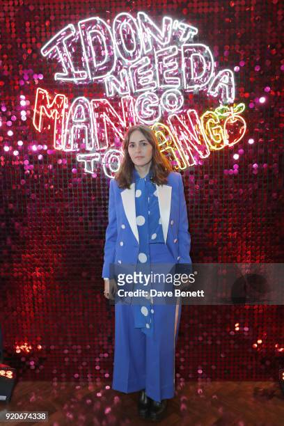 Tania Fares attends the Sophia Webster AW18 presentation at Hotel Cafe Royal on February 19, 2018 in London, England.