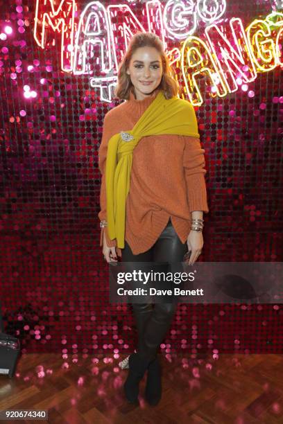 Olivia Palermo attends the Sophia Webster AW18 presentation at Hotel Cafe Royal on February 19, 2018 in London, England.