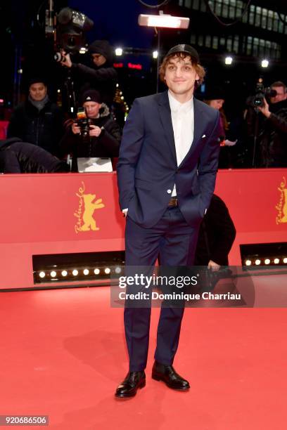 Franz Rogowski attends the '3 Days in Quiberon' premiere during the 68th Berlinale International Film Festival Berlin at Berlinale Palast on February...