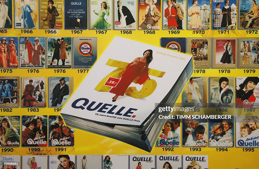 Catelouges A poster showing Quelle catalogues from 1927 to 2001can be seen on ...