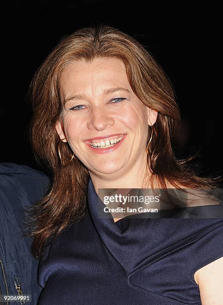 Kerry Fox arrives for the premiere of 'Storm' during the Times BFI 53rd London Film Festival at the Vue West End on October 20, 2009 in London,...