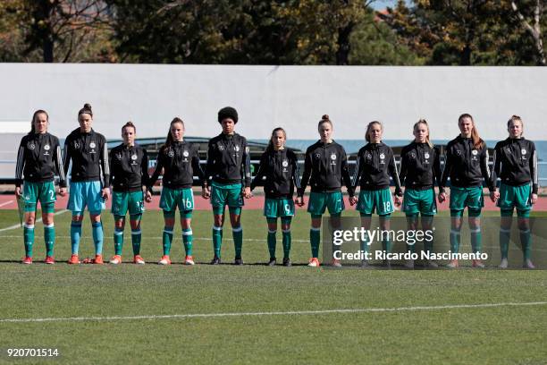 Initial team of Girls Germany U16 Donata von Achten, Julia Kassen, Joana Weber, Jenny Beyer, Victoria Ezebinyuo, Marie Philipzen, Nicole Woldmann,...