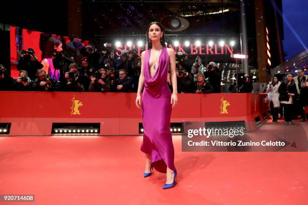 Lena Meyer-Landrut attends the '3 Days in Quiberon' premiere during the 68th Berlinale International Film Festival Berlin at Berlinale Palast on...