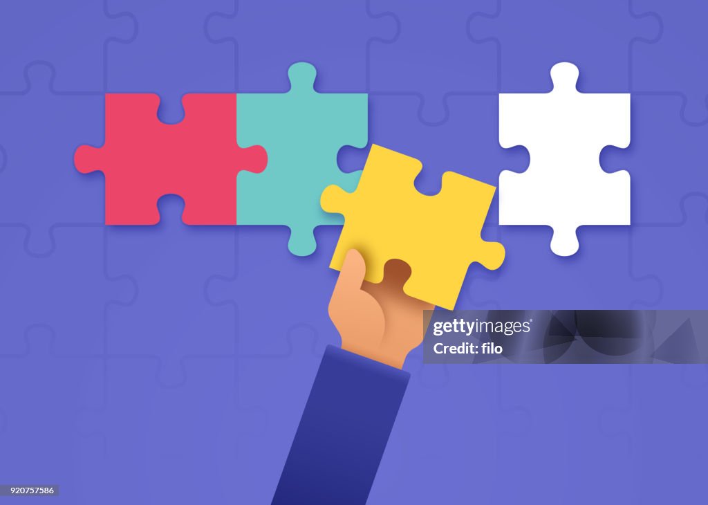 Ein Puzzle zusammen