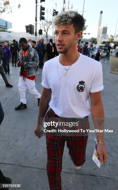 Cameron Dallas is seen on February 18, 2018 in Los Angeles, California.