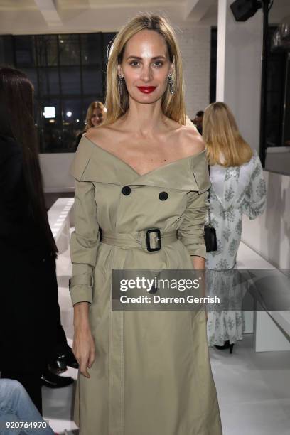 Lauren Santo Domingo attends the Emilia Wickstead show during London Fashion Week February 2018 at Great Portland Street on February 19, 2018 in...