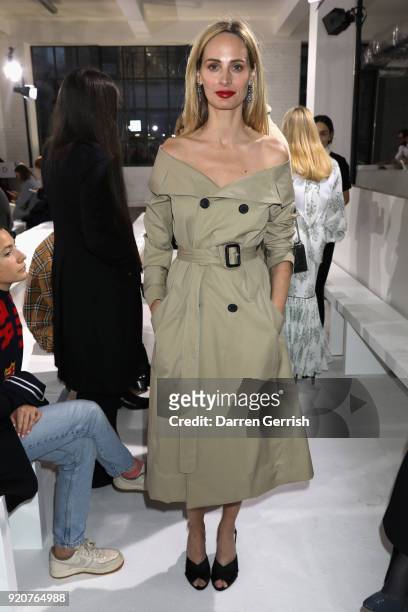 Lauren Santo Domingo attends the Emilia Wickstead show during London Fashion Week February 2018 at Great Portland Street on February 19, 2018 in...