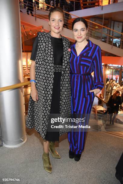 Verena Altenberger and Patricia Aulitzky attend the ARTE Reception at the 68th Berlinale International Film Festival on February 19, 2018 in Berlin,...