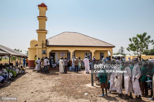 View of the Mosque and opening ceremony of a school in the remote village of Kpalong. Kpalong is 50kms outside Tamale in Northern Ghana. The Human...