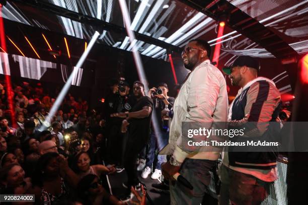 Sean Combs attends the NBA All-Star Finale party on February 18, 2018 in Los Angeles, California.