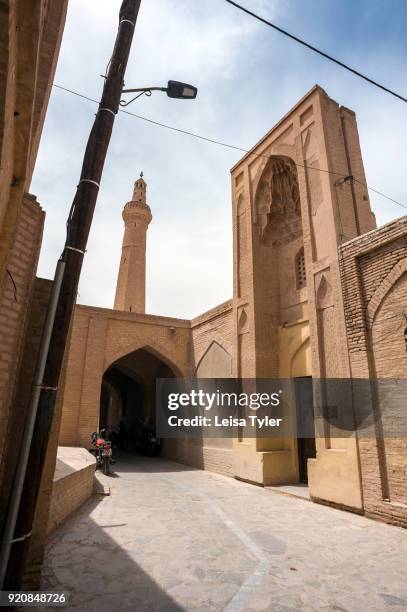 The exterior of the Nain Grand Mosque or 'Masjed-e Jame' Nain' in Persian, is a congregation mosque and one of Iran's oldest. It originally dates to...