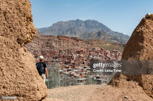 View of Abyaneh in Iran. Characterized by a peculiar reddish hue, the village is one of the oldest in Iran, attracting numerous native and foreign...