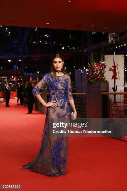 Matilde Pezzotta attends the '7 Days in Entebbe' premiere during the 68th Berlinale International Film Festival Berlin at Berlinale Palast on...