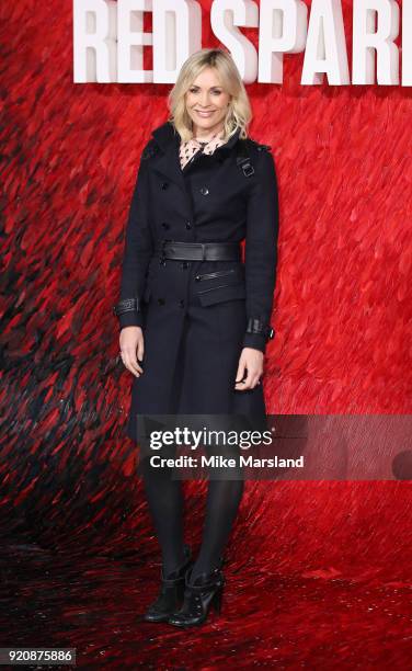 Jenni Falconer attneds the European premiere of 'Red Sparrow' at Vue West End on February 19, 2018 in London, England.