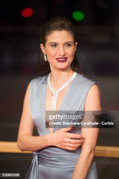 Felicitas Rombold attends the '7 Days in Entebbe' premiere during the 68th Berlinale International Film Festival Berlin at Berlinale Palast on...