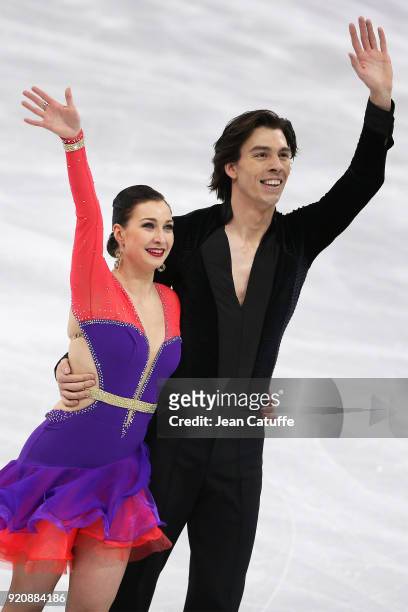 Lucie Mysliveckova and Lukas Csolley of Slovakia during the Figure Skating Ice Dance Short Dance program on day ten of the PyeongChang 2018 Winter...