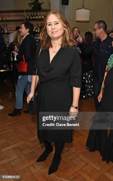 Alexandra Shulman attends a cocktail party in honour of Alison Loehnis' 10 year anniversary at NET-A-PORTER on February 19, 2018 in London, England.