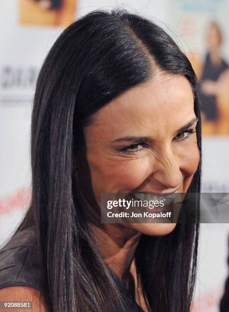 Actress Demi Moore arrives at the Laura Day Book Launch Party For "How To Rule The World From Your Couch" at STK on October 19, 2009 in Los Angeles,...