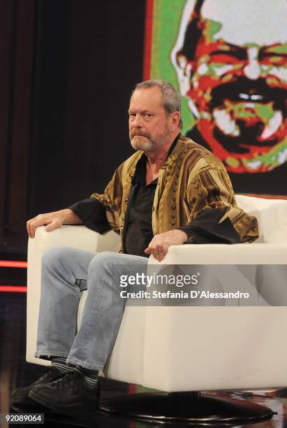 Director Terry Gilliam attends 'Chiambretti Night' Italian Tv Show held at Mediaset Studios on October 20, 2009 in Milan, Italy.