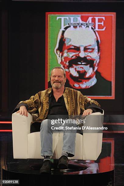 Director Terry Gilliam attends 'Chiambretti Night' Italian Tv Show held at Mediaset Studios on October 20, 2009 in Milan, Italy.