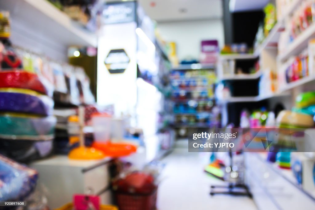 Blur Background of Pet Shop