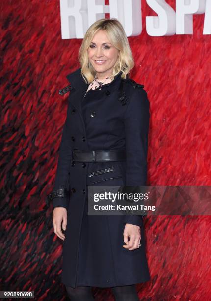 Jenni Falconer attends the European Premiere of 'Red Sparrow' at the Vue West End on February 19, 2018 in London, England.
