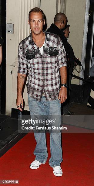 Callum Best attends Reveal magazine's 5th birthday party at Movida on October 20, 2009 in London, England.