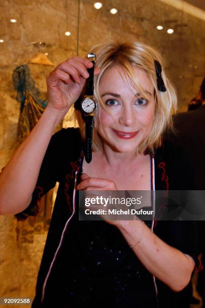Julie Depardieu attends the launch of John Galliano's new watches at John Galliano Shop on October 19, 2009 in Paris, France.