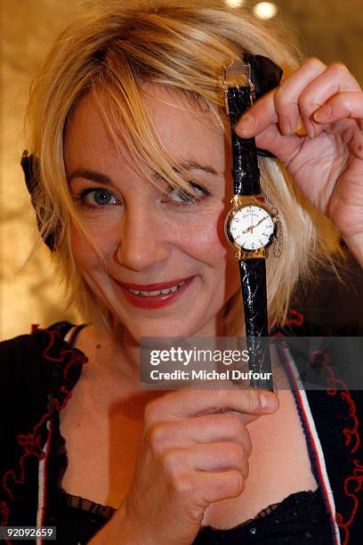 Julie Depardieu attends the launch of John Galliano's new watches at John Galliano Shop on October 19, 2009 in Paris, France.