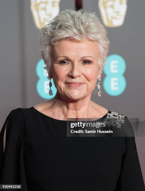 Julie Walters attends the EE British Academy Film Awards held at Royal Albert Hall on February 18, 2018 in London, England.