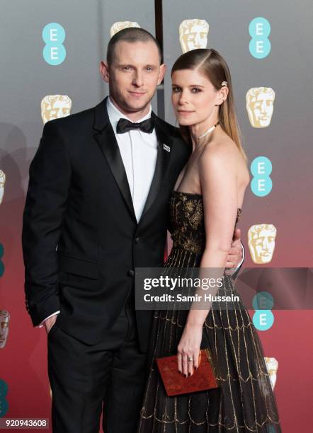 Jamie Bell, Kate Mara attends the EE British Academy Film Awards held at Royal Albert Hall on February 18, 2018 in London, England.