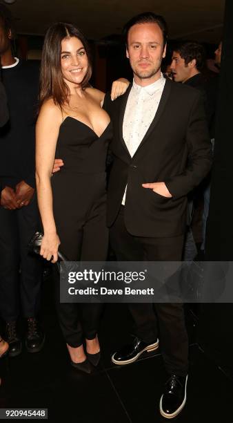 Julia Restoin Roitfeld and Nicholas Kirkwood attend the Julia Restoin Roitfeld & CR Fashion Book drinks party at Blakes Hotel on February 19, 2018 in...