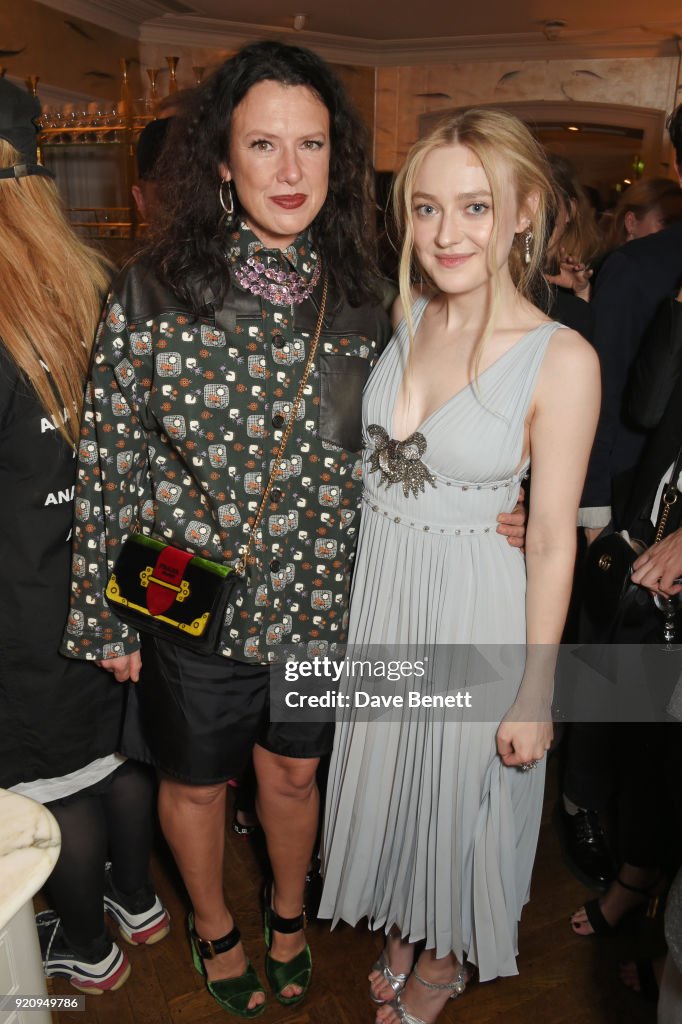 LOVE and MIU MIU Women's Tales Dinner hosted by Katie Grand and Elle Fanning