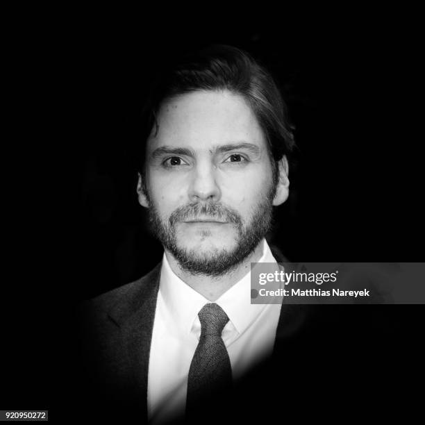 Daniel Bruehl attends the '7 Days in Entebbe' premiere during the 68th Berlinale International Film Festival Berlin on February 19, 2018 in Berlin,...