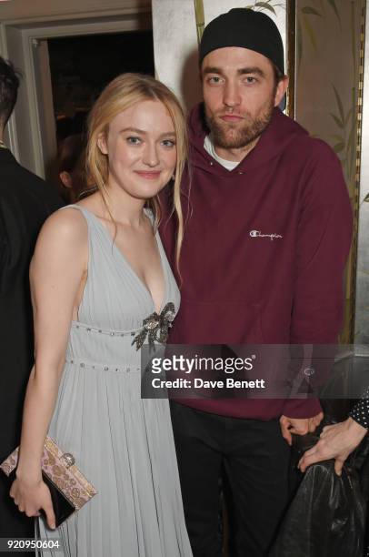 Dakota Fanning and Robert Pattinson attend the LOVE x Miu Miu Women's Tales dinner hosted by Katie Grand and Elle Fanning at Loulou's on February 19,...