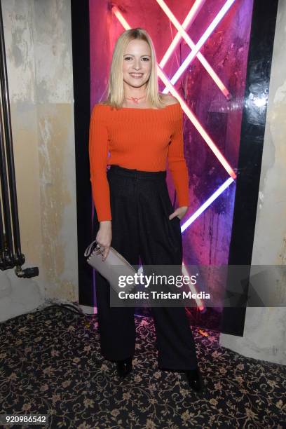 Jennifer Ulrich during the Pantaflix Panta Party on February 19, 2018 in Berlin, Germany.