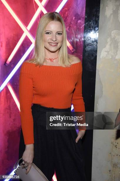 Jennifer Ulrich during the Pantaflix Panta Party on February 19, 2018 in Berlin, Germany.