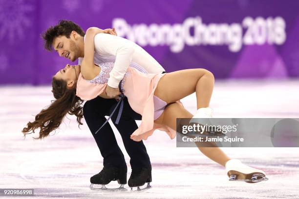 Kavita Lorenz and Joti Polizoakis of Germany compete in the Figure Skating Ice Dance Free Dance on day eleven of the PyeongChang 2018 Winter Olympic...