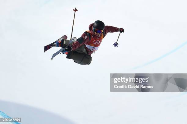 Rosalind Groenewoud of Canada competes during the Freestyle Skiing Ladies' Ski Halfpipe Final on day eleven of the PyeongChang 2018 Winter Olympic...