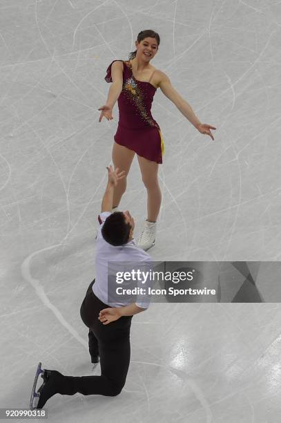 South Korea Miriam Ziegler and Severin Kiefer perform during the Pairs Short Program during the 2018 Winter Olympic Games at Gangneung Ice Arena on...