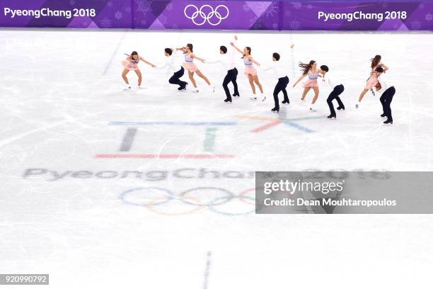 Kavita Lorenz and Joti Polizoakis of Germany compete in the Figure Skating Ice Dance Free Dance on day eleven of the PyeongChang 2018 Winter Olympic...