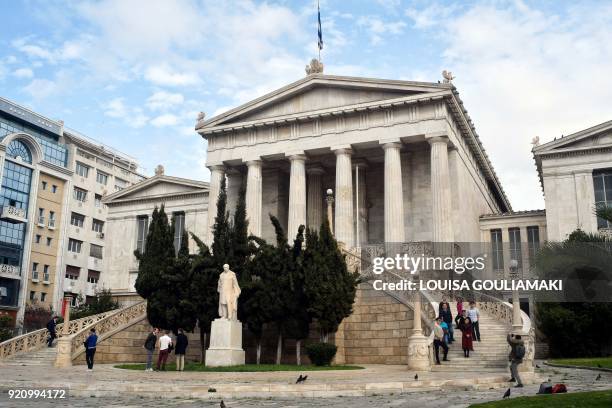 Library Building Greek National Central Library Photos and Premium High Res Pictures - Getty ...
