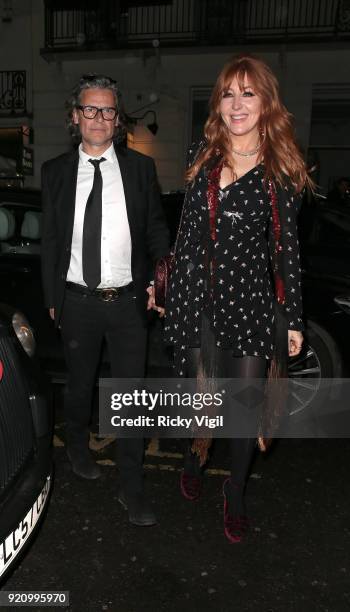 George Waud and Charlotte Tilbury seen attending a fashion party at MNKY HSE in Mayfair during LFW February 2018 on February 19, 2018 in London,...